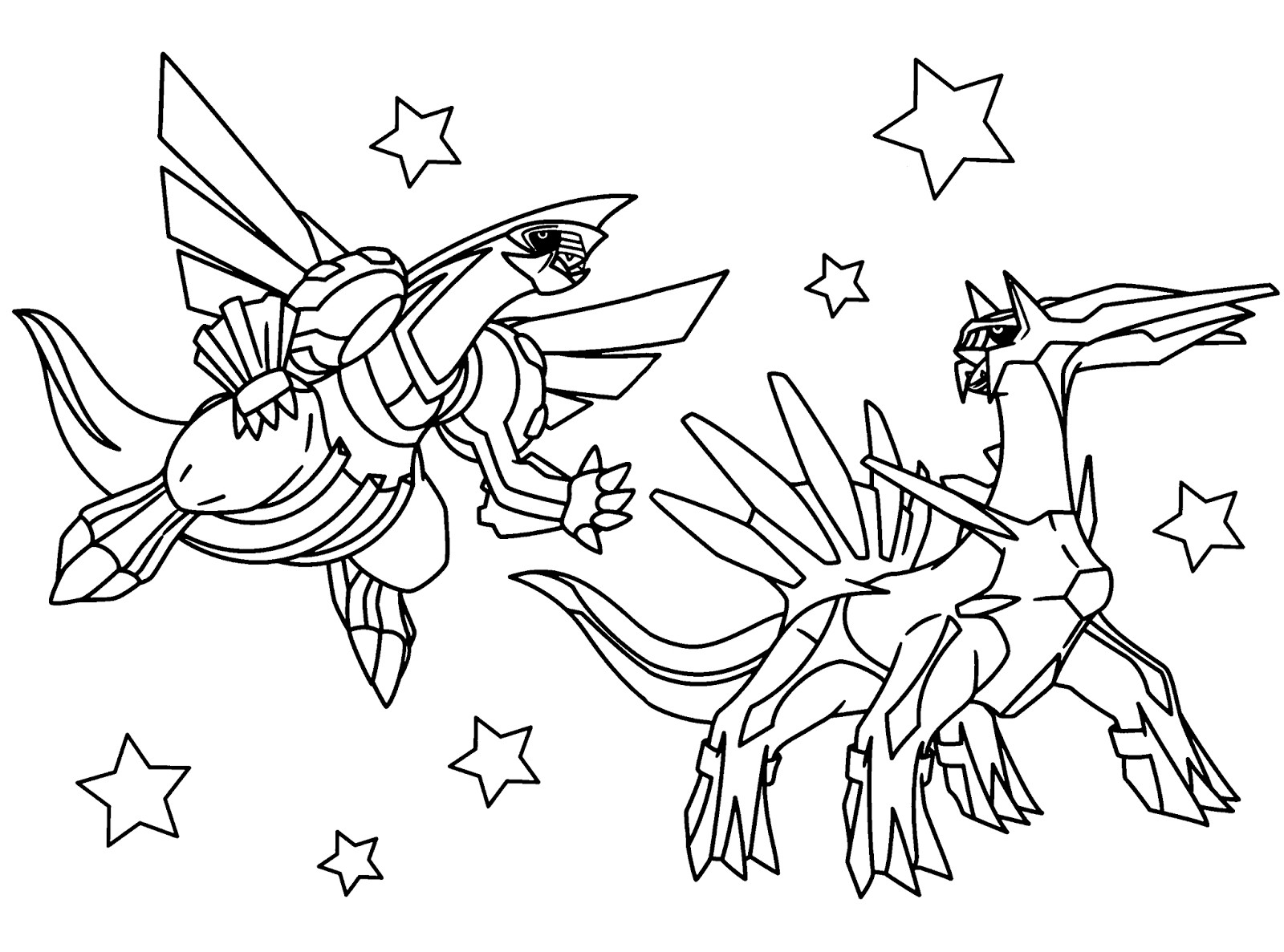 Legendary Pokemon Coloring Pages Free 11