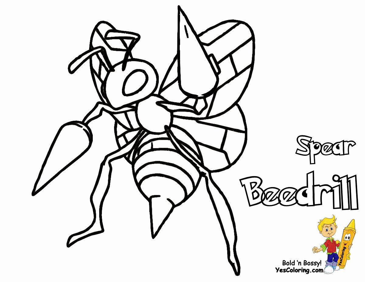 Printable Coloring Pages Pokemon Unique Excellent Idea Pokemon Coloring Pages Beedrill Beedrill Page Free