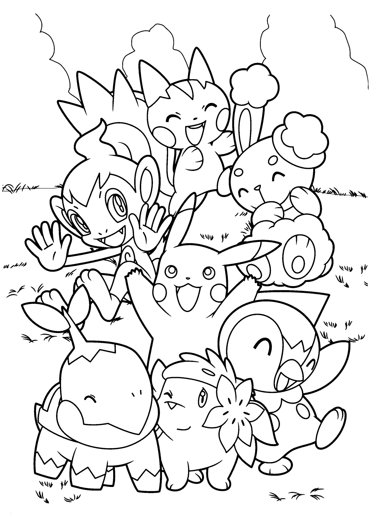Coloring Pages to Color line Fabulous top 75 Free Printable Pokemon Coloring Pages Line