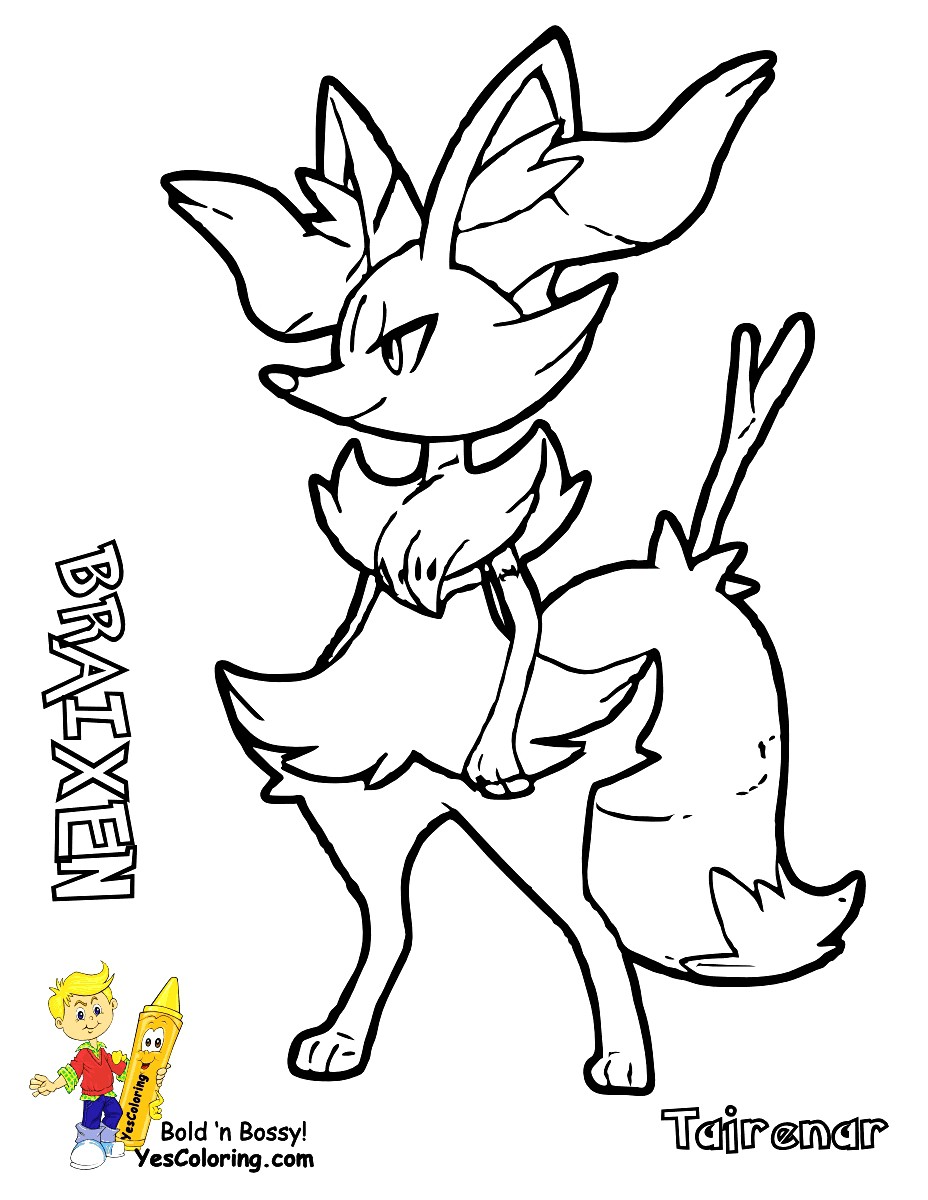 Best of pokemon coloring pages delphox 10