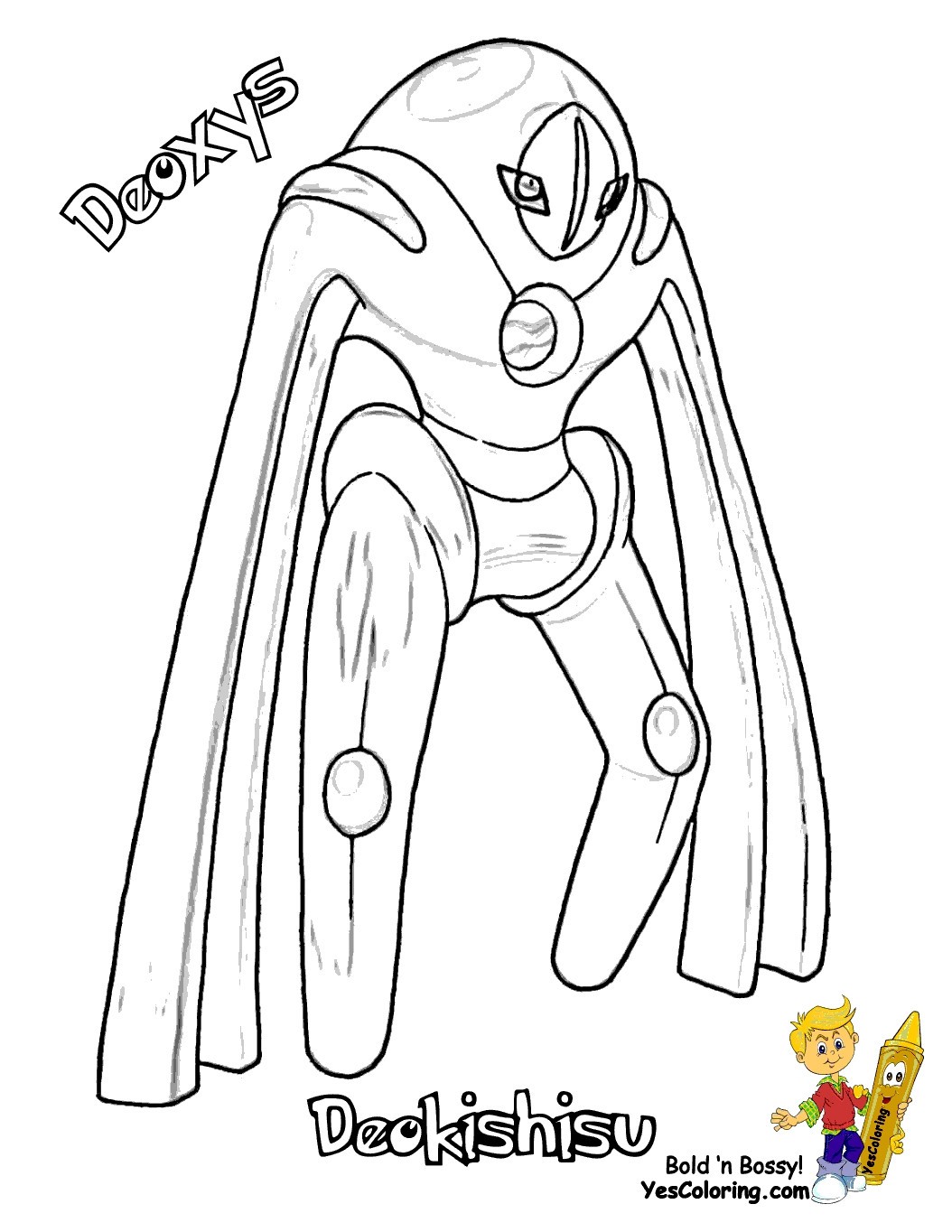 Deoxys Coloring Pages To Print 15 C Pokemon Pitcher At Yescoloring