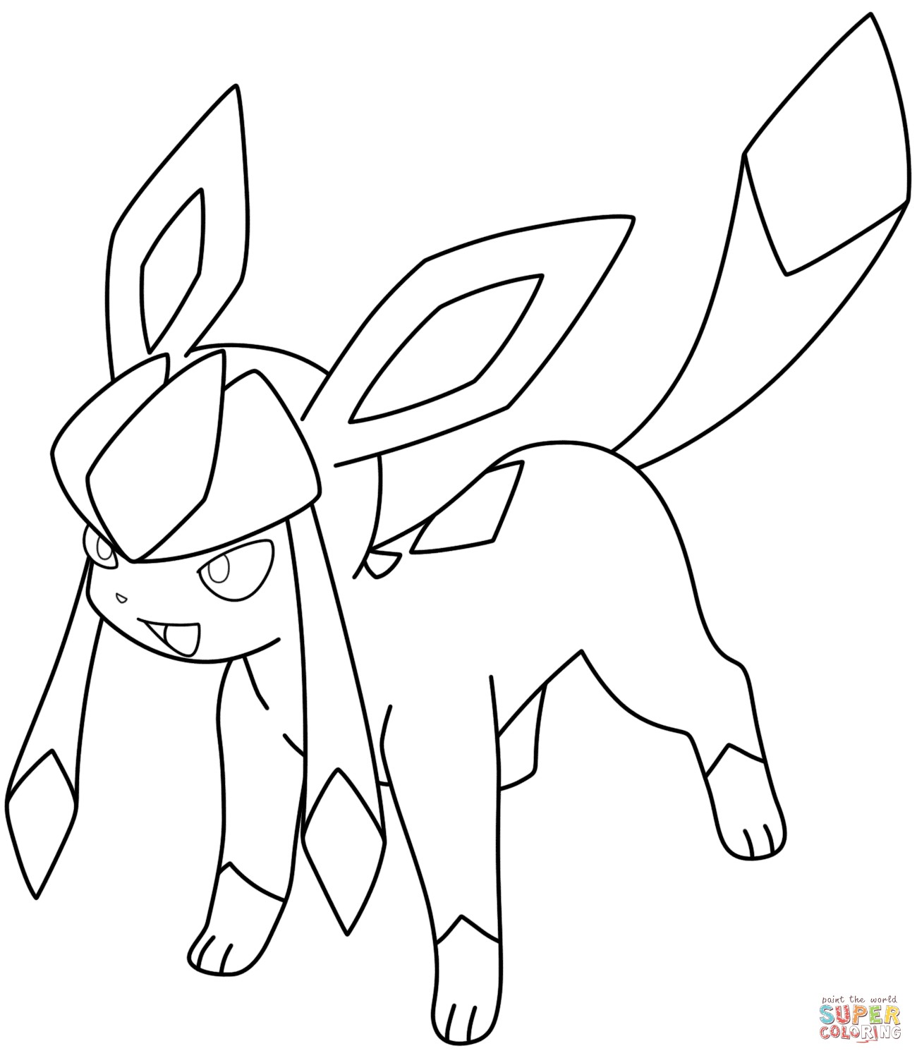 pokemon coloring pages eevee evolutions glaceon beautiful glaceon pokemon coloring page pokemon pinterest of pokemon coloring pages eevee evolutions glaceon