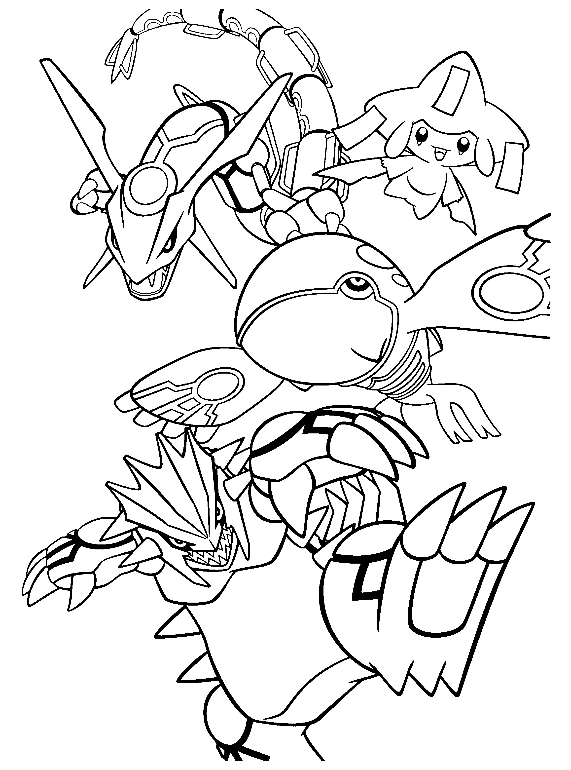 2300x3100 pokemon groudon coloring pages Coloring Page for kids