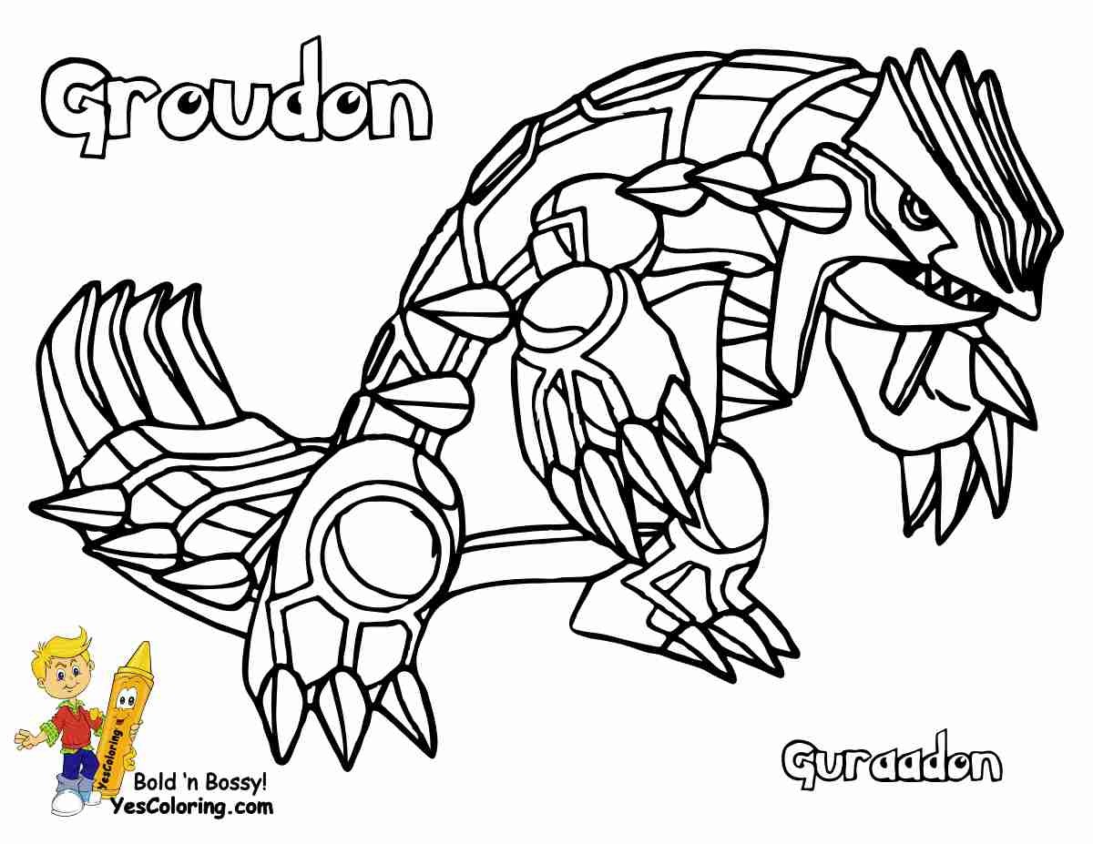 Best of pokemon groudon coloring pages 4