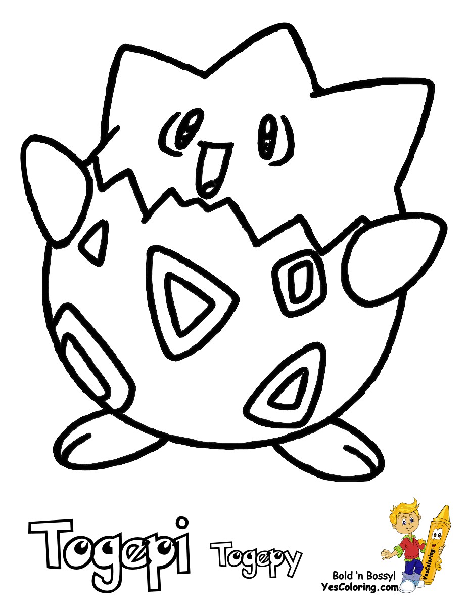 Togepi Pokemon Colouring Pages