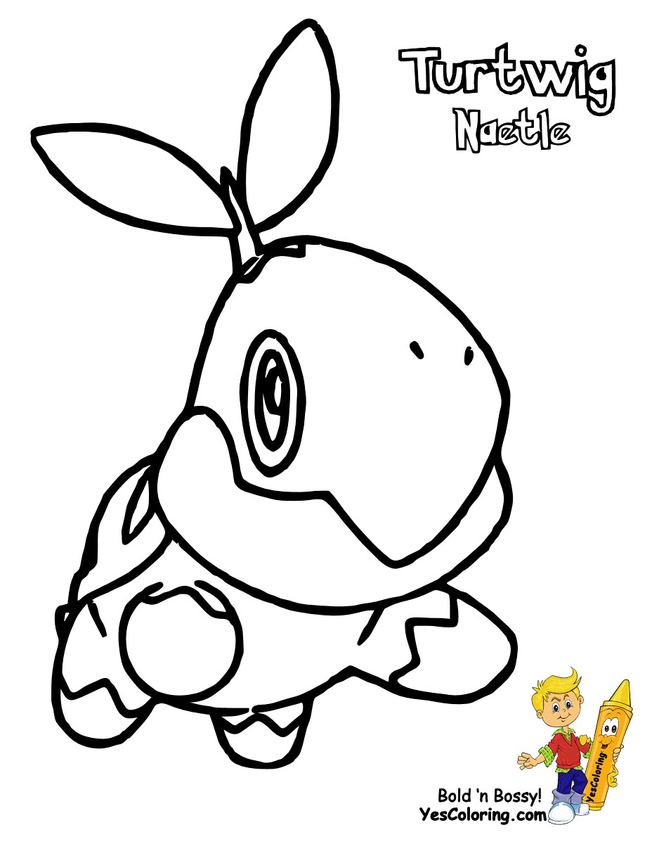 Enter To Pokemon Colouring Turtwig to Cherrim at YesColoring