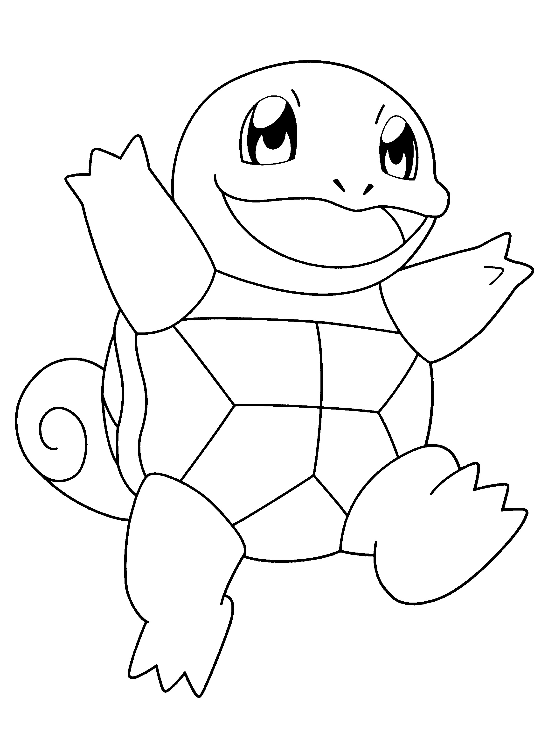 Last Minute Water Pokemon Coloring Pages Printable 9464