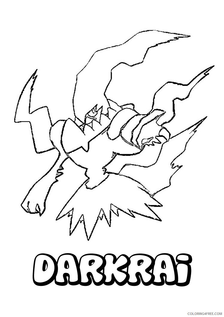pokemon coloring pages darkrai dark pokemon Coloring4free