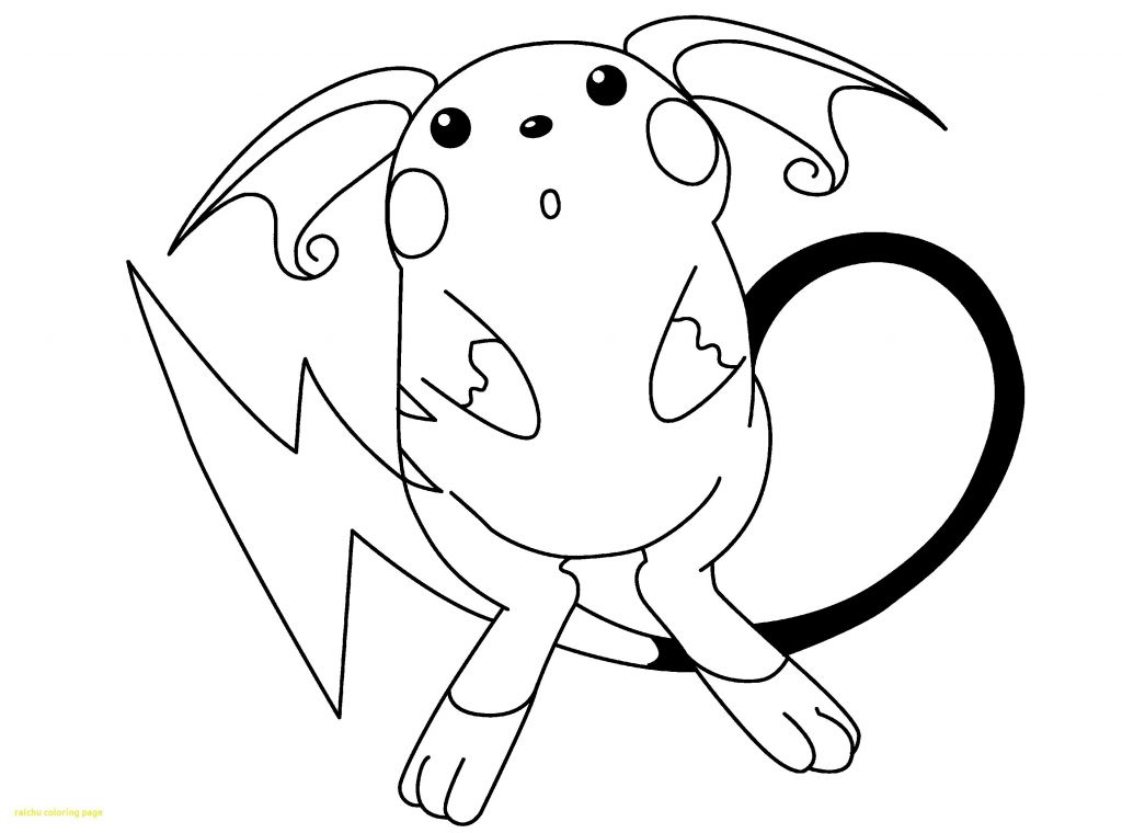 Pokemon Raichu Coloring Pages