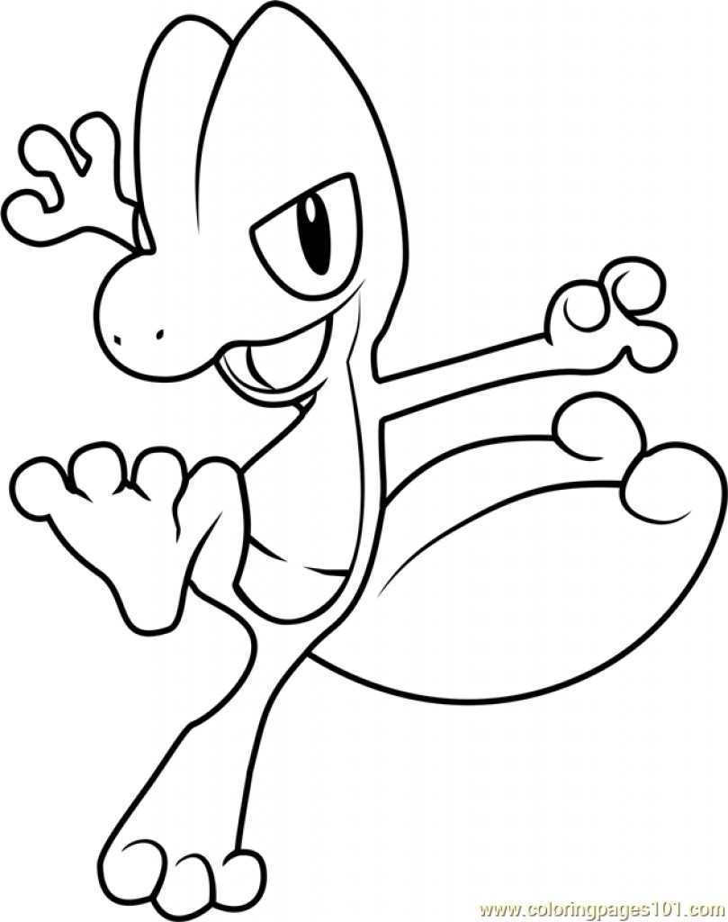 Labeled pokemon treecko coloring pages