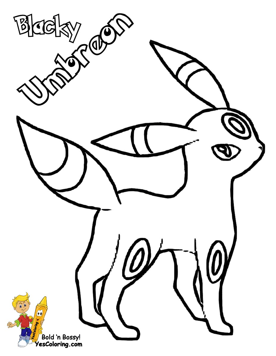 Umbreon Coloring Pages 3