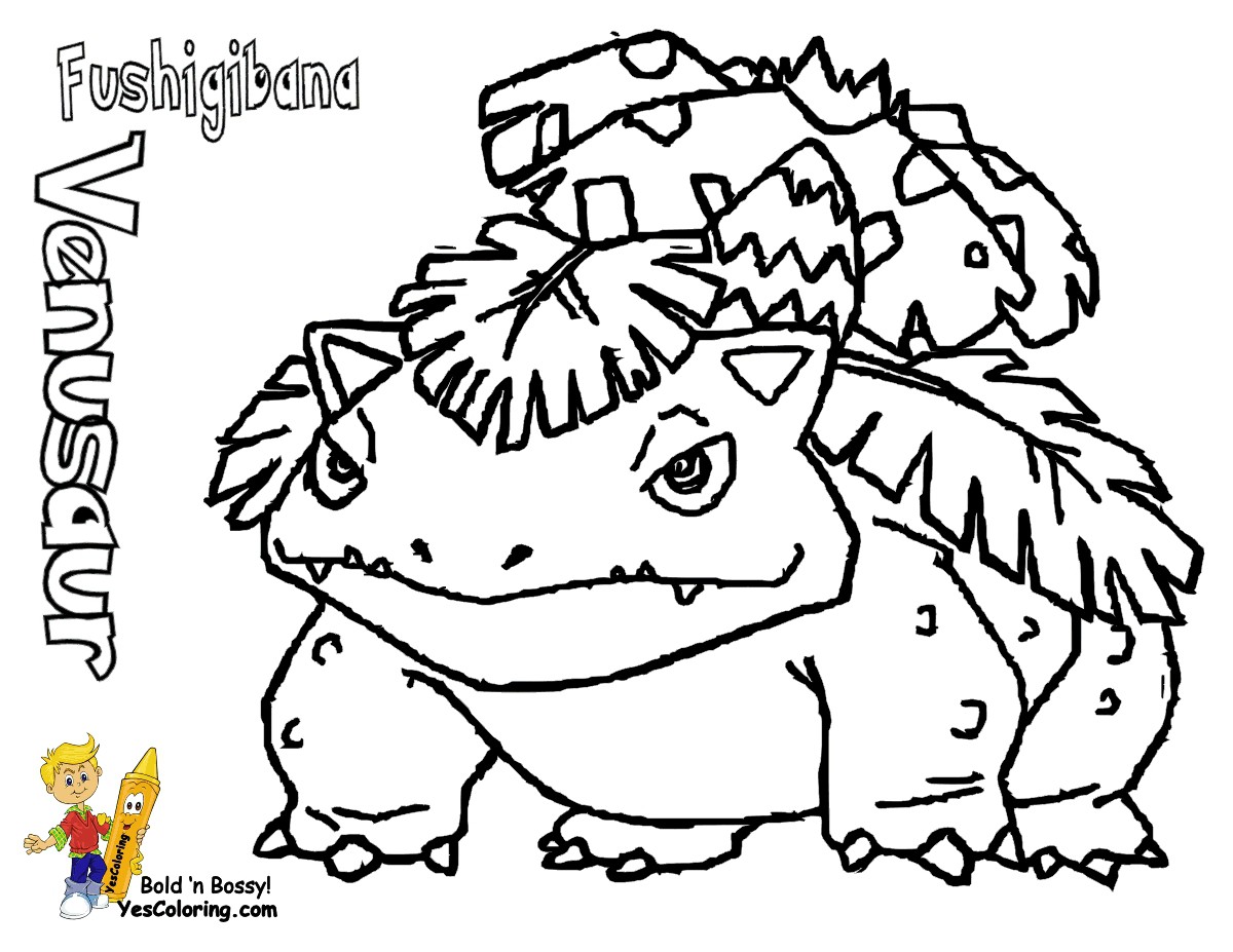 Awesome pokemon venusaur coloring pages 10