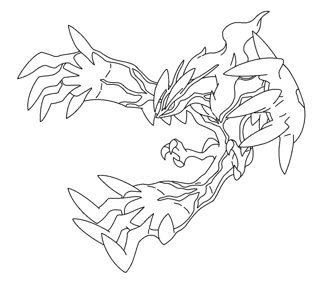 Legendary Pokemon Coloring Pages Yveltal