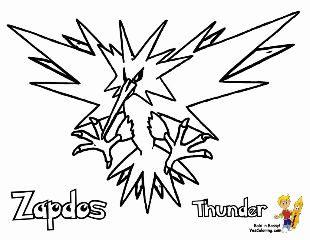 Luxury pokemon zapdos coloring pages 9
