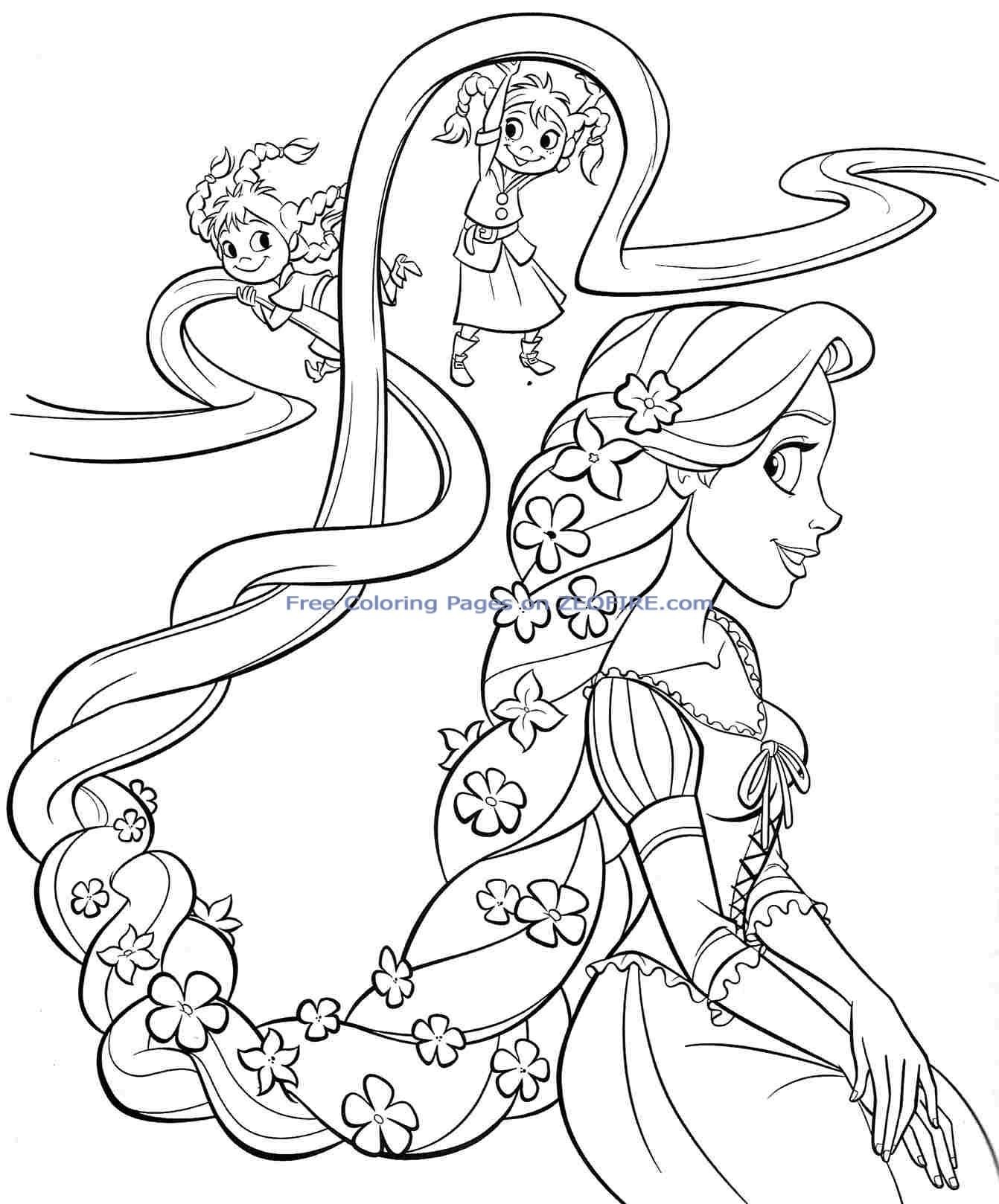 Rapunzel Coloring Pages Awesome Amazing Princess Coloring Pages Printables 88