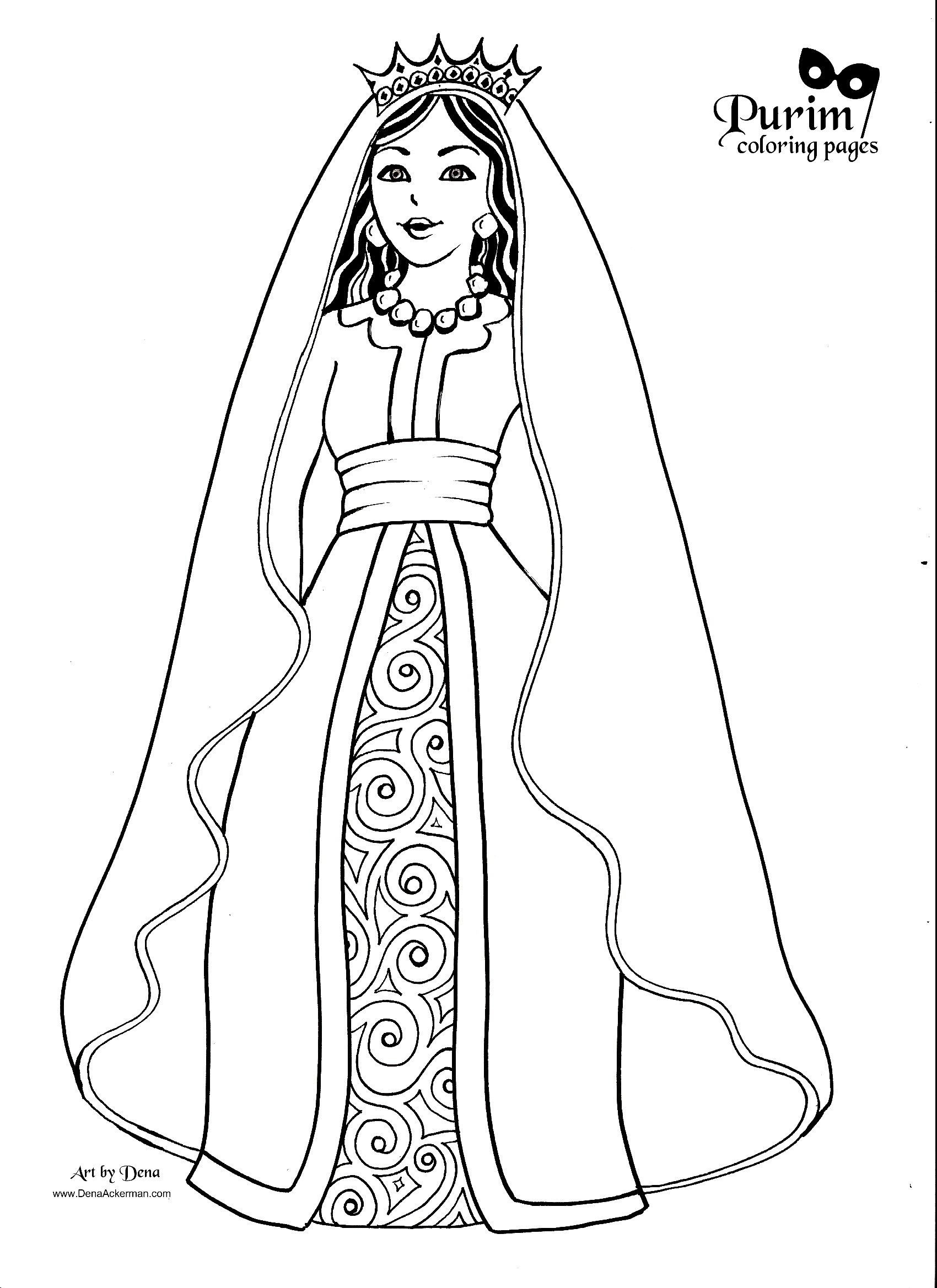Esther this page has great coloring pages for Purim
