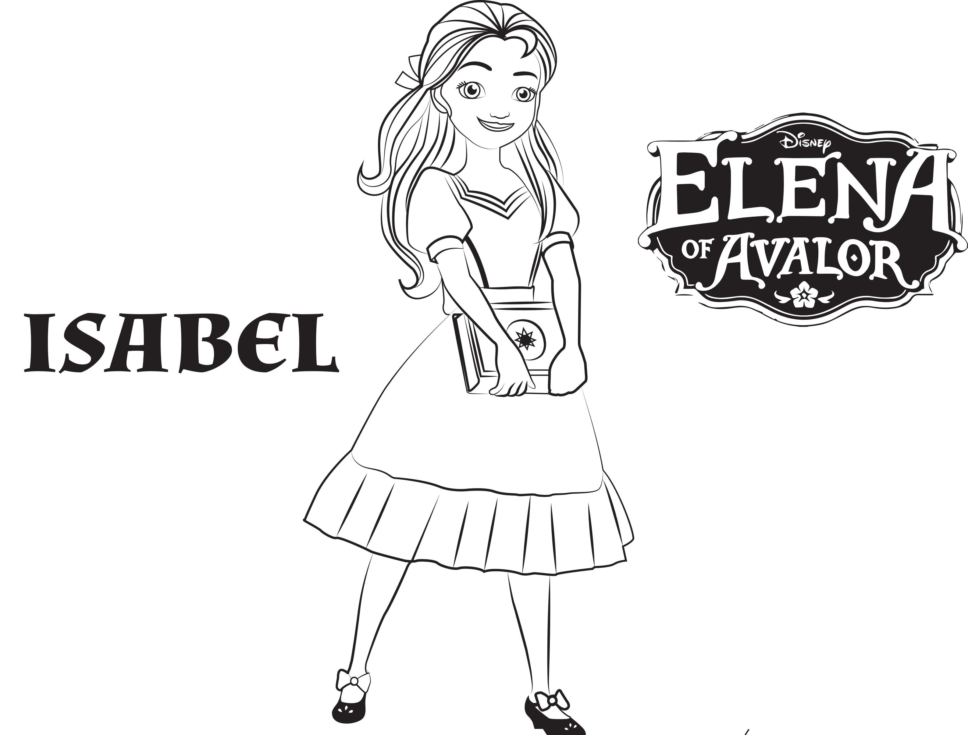 Survival Elena Coloring Pages Princess Avalor Free Sheets
