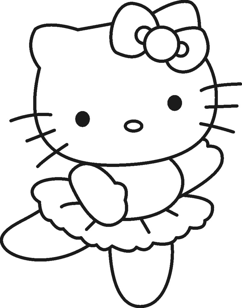 Hello kitty Coloring Pages For Girls