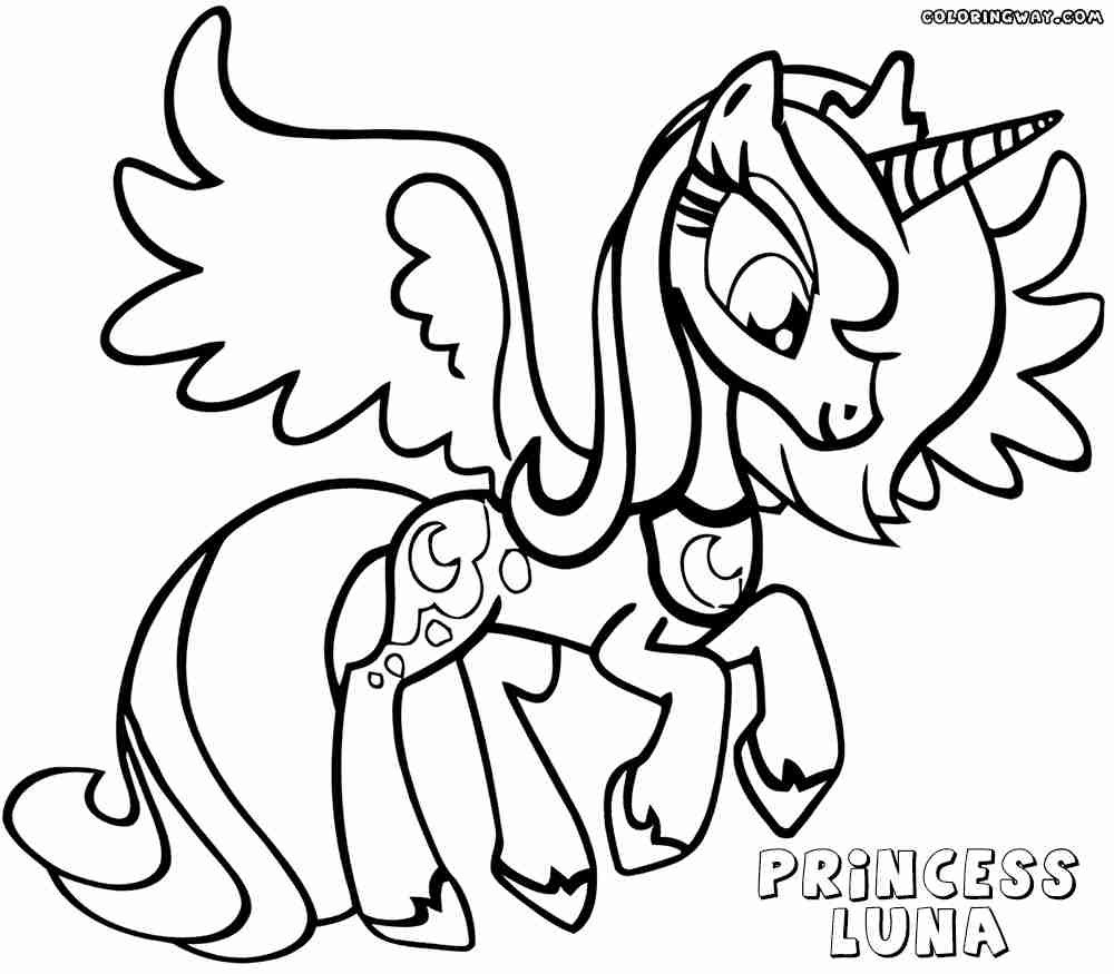 Princess Luna Coloring Pages To Download And Print Cool
