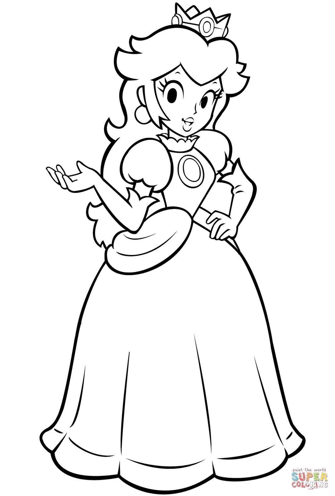 Free Mario Coloring Pages New Paper Mario Coloring Pages Unique Princess Peach Coloring Page Free