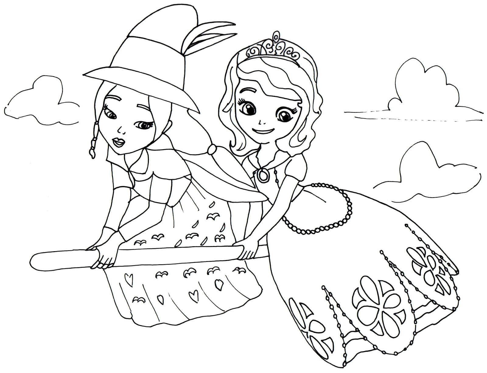 Sofia Coloring Pages with Wallpaper Picture