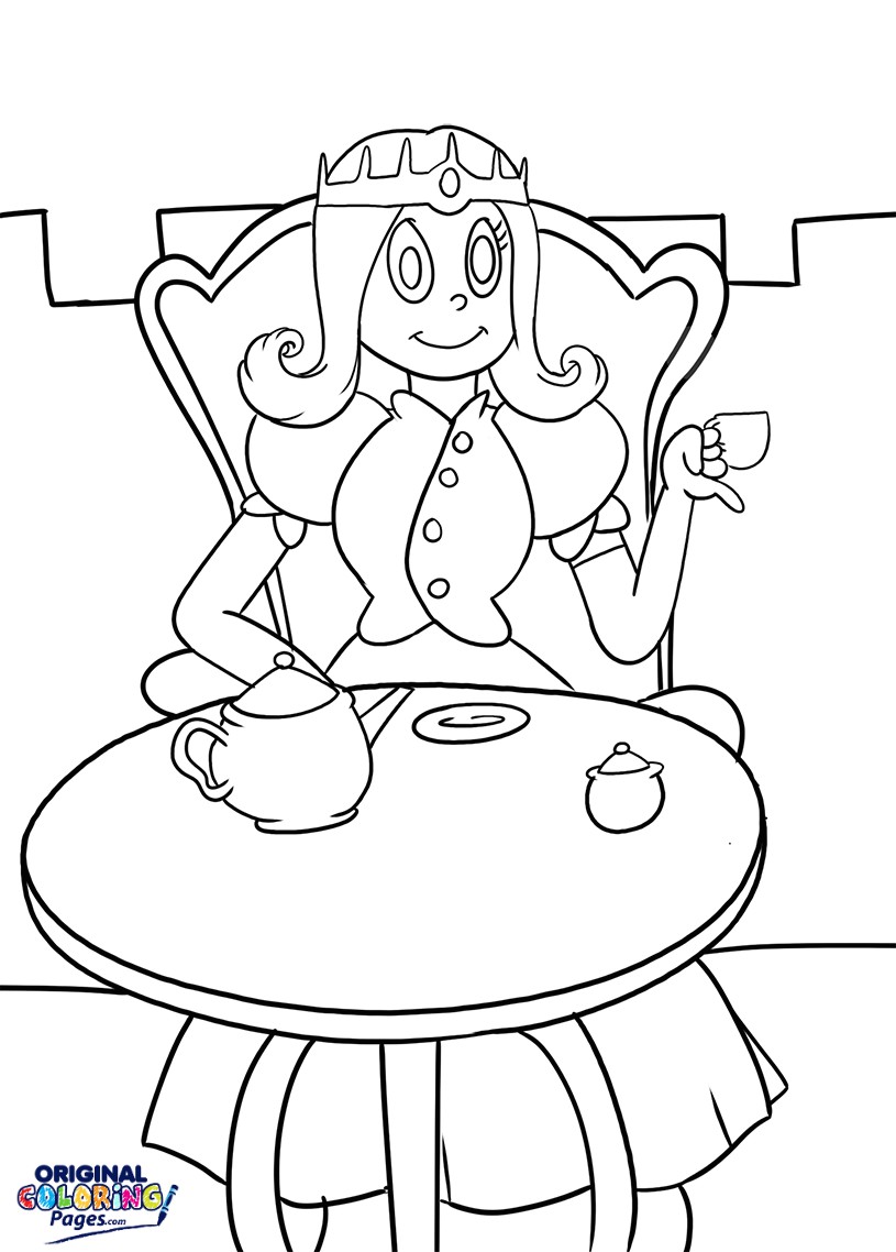 Luxury Princess Tea Party Coloring Pages Page Original