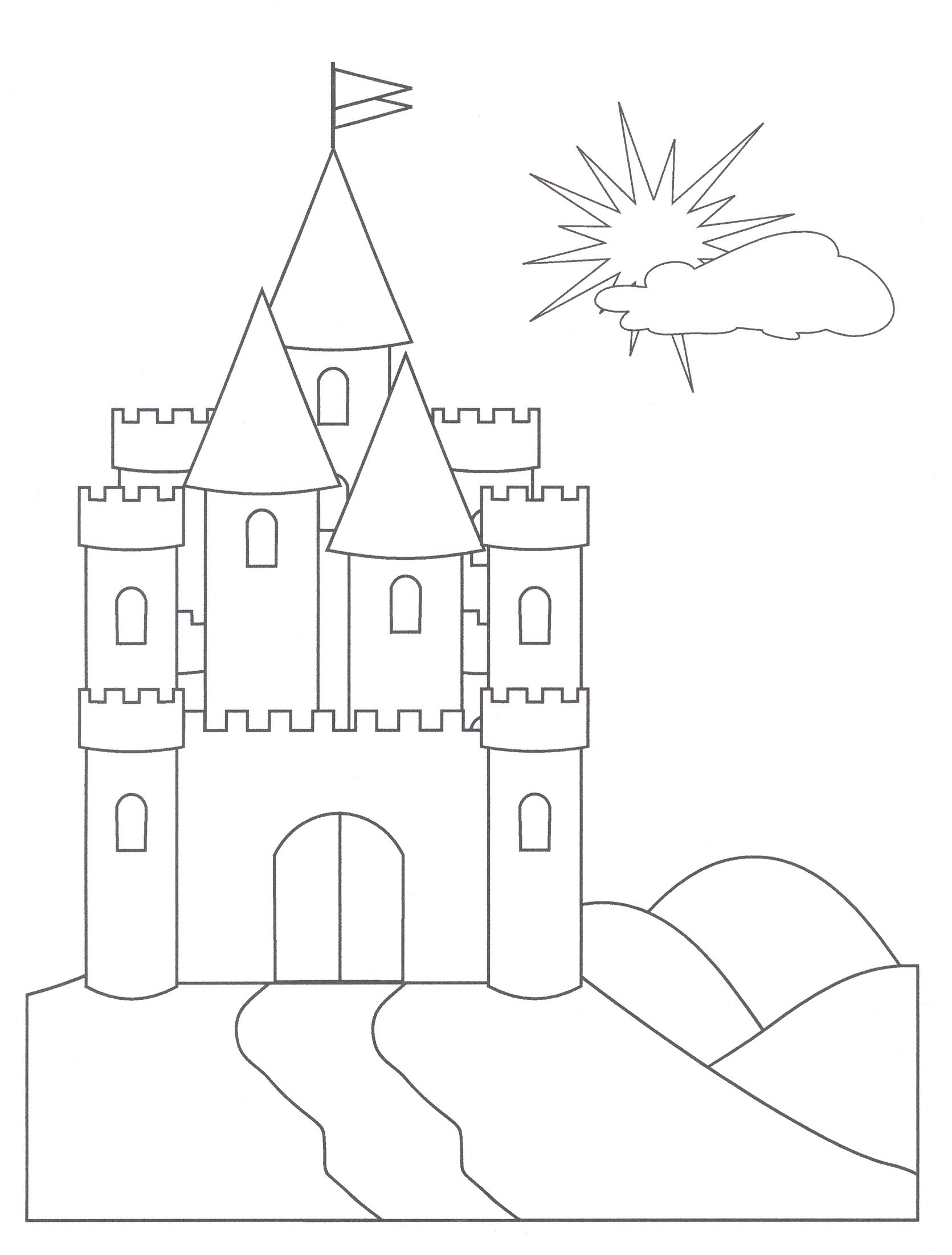 Princess In A Castle Coloring Pages Inspirational Castle Coloring Pages Coloring Pages graph 14 Fresh