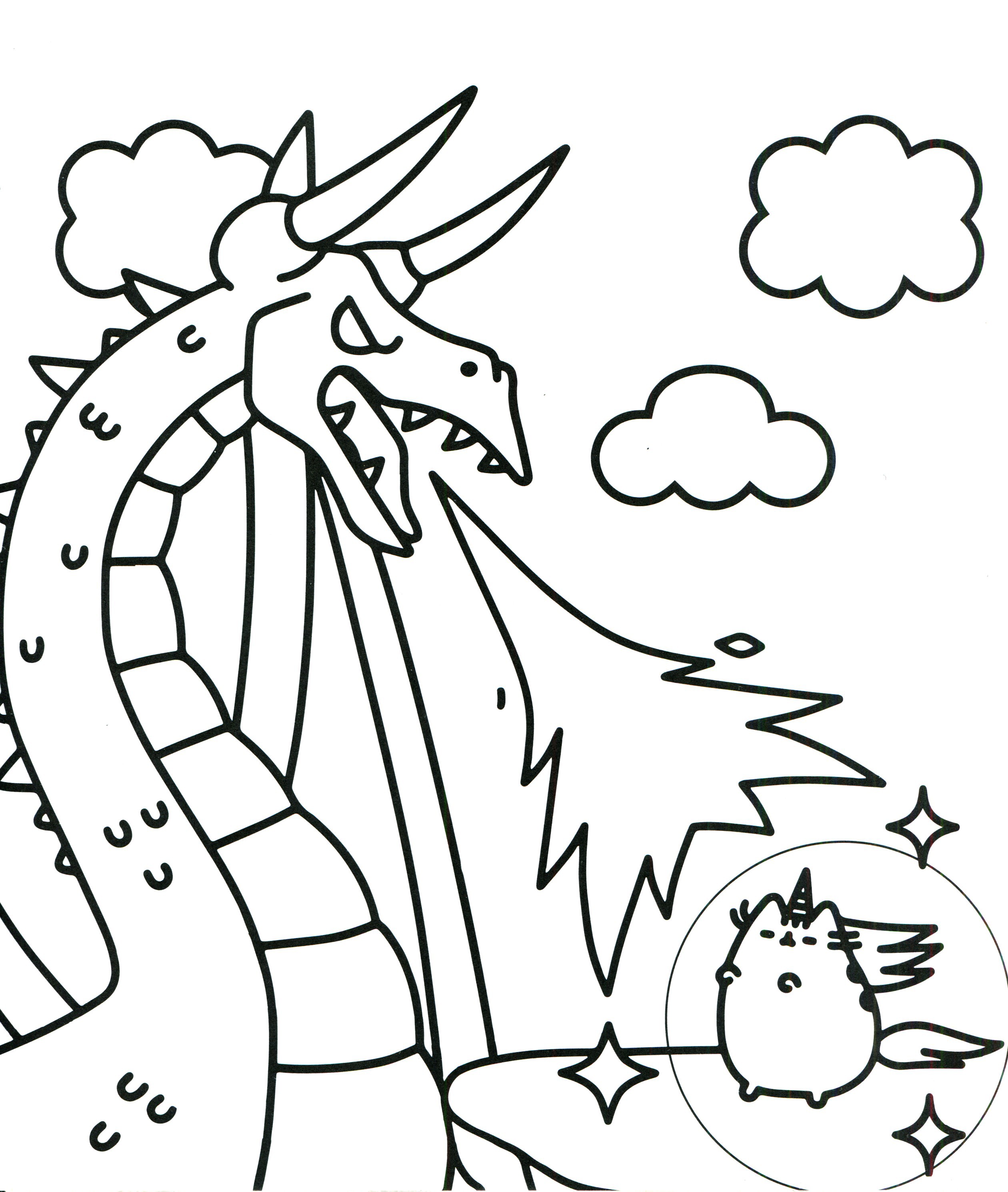 Kawaii Coloring Pages Free New Extraordinary In Unicorn Coloring Page with Hd Pages Free Valid Pusheen