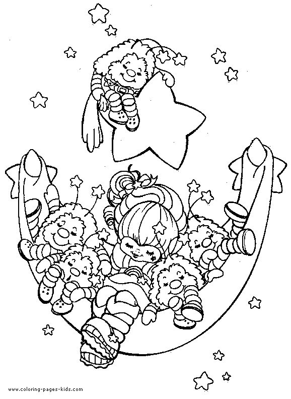 rainbow berit coloring Rainbow Brite color page cartoon characters coloring pa