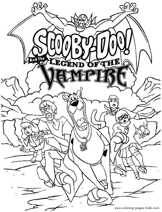 scooby doo coloring pages printable free Scooby Doo color page cartoon charact