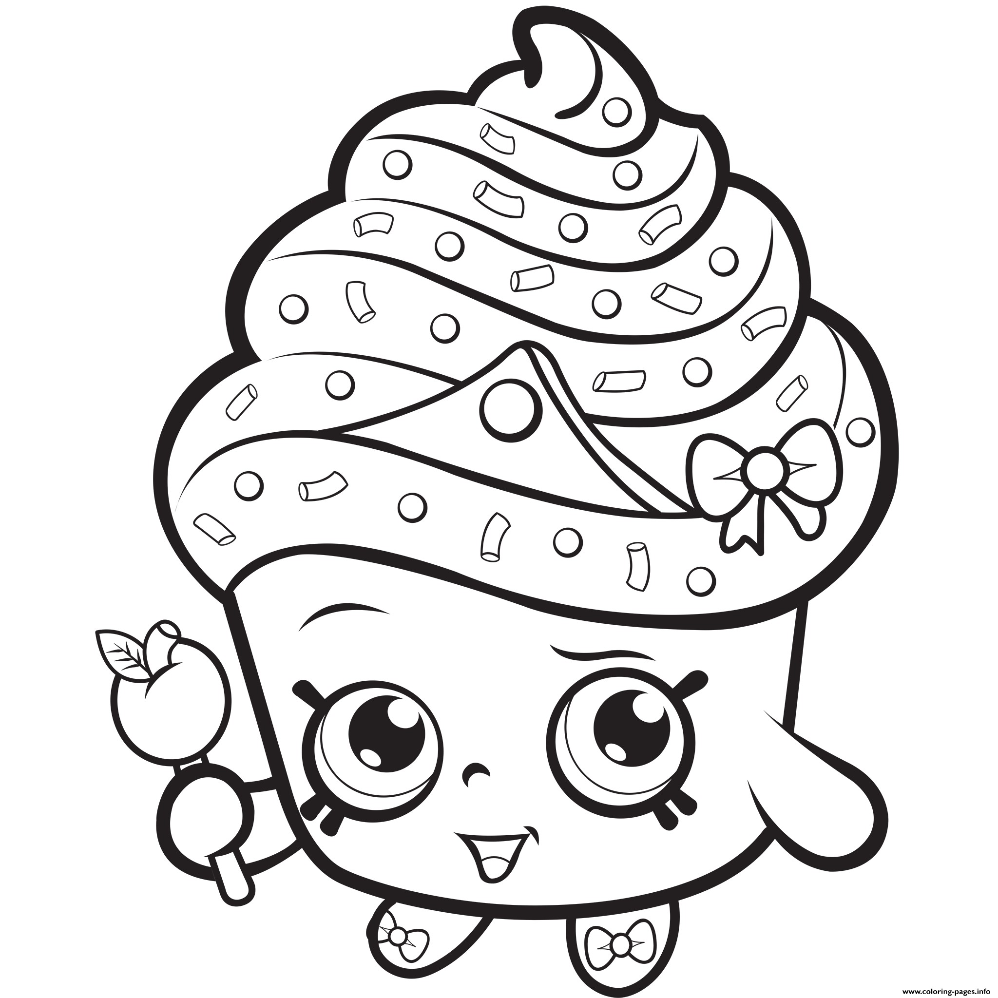 Cupcake Queen Exclusive To Color Coloring Pages Printable