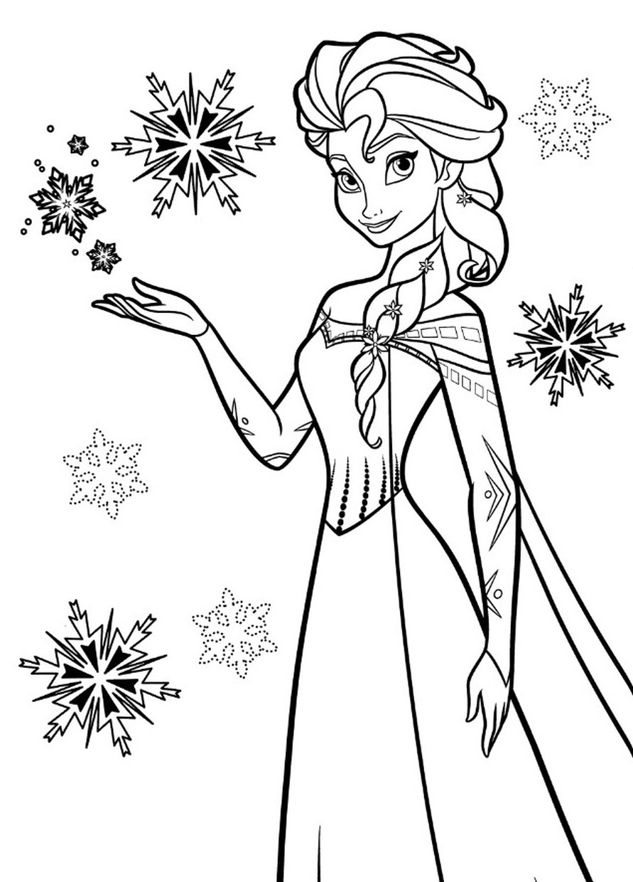 Snow Princess Coloring Pages 3