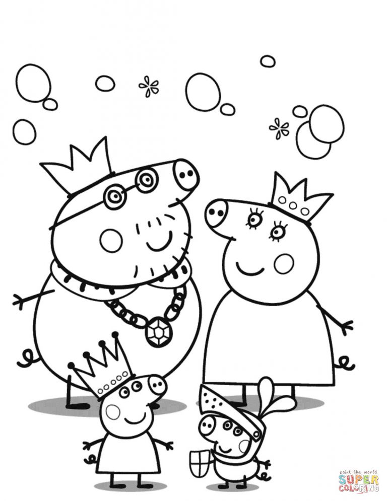 Super Coloring Pages Peppa Pig | BubaKids.com