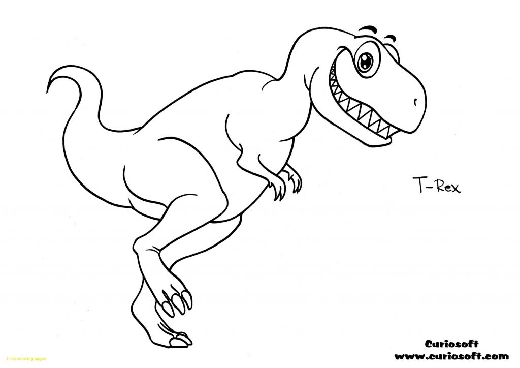Trex Coloring Page Printable | BubaKids.com