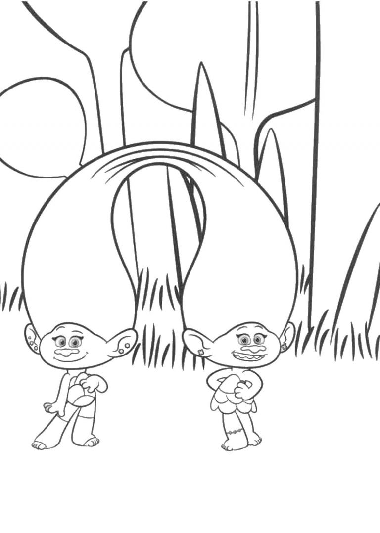 All Trolls Coloring Pages | BubaKids.com