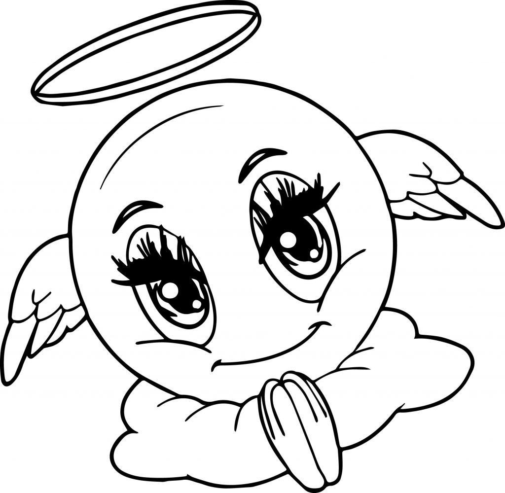 Unicorn Emoji Coloring Pages | BubaKids.com
