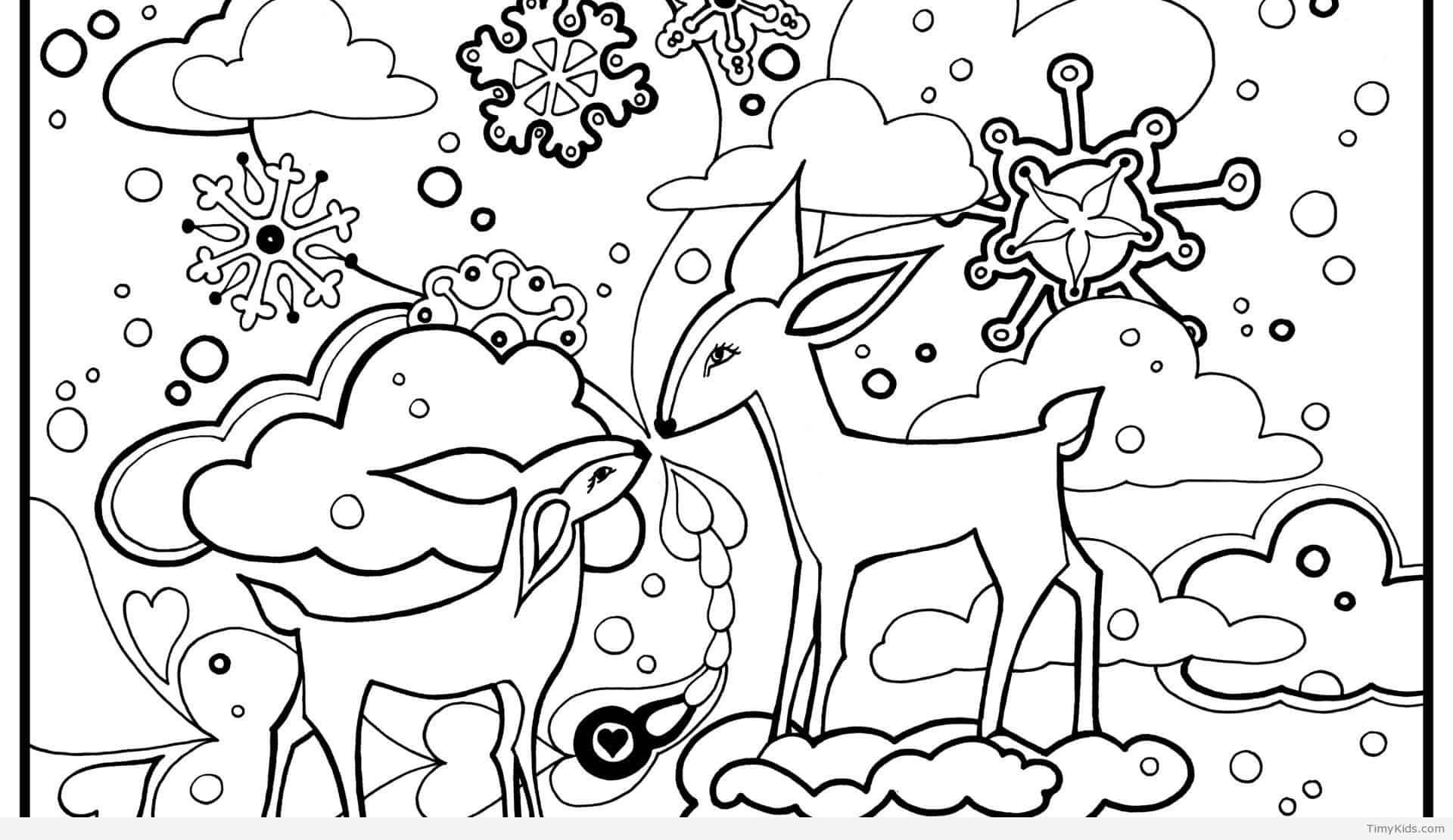 Coloring Pages Winter Animals Elegant Winter Fun Coloring Pages