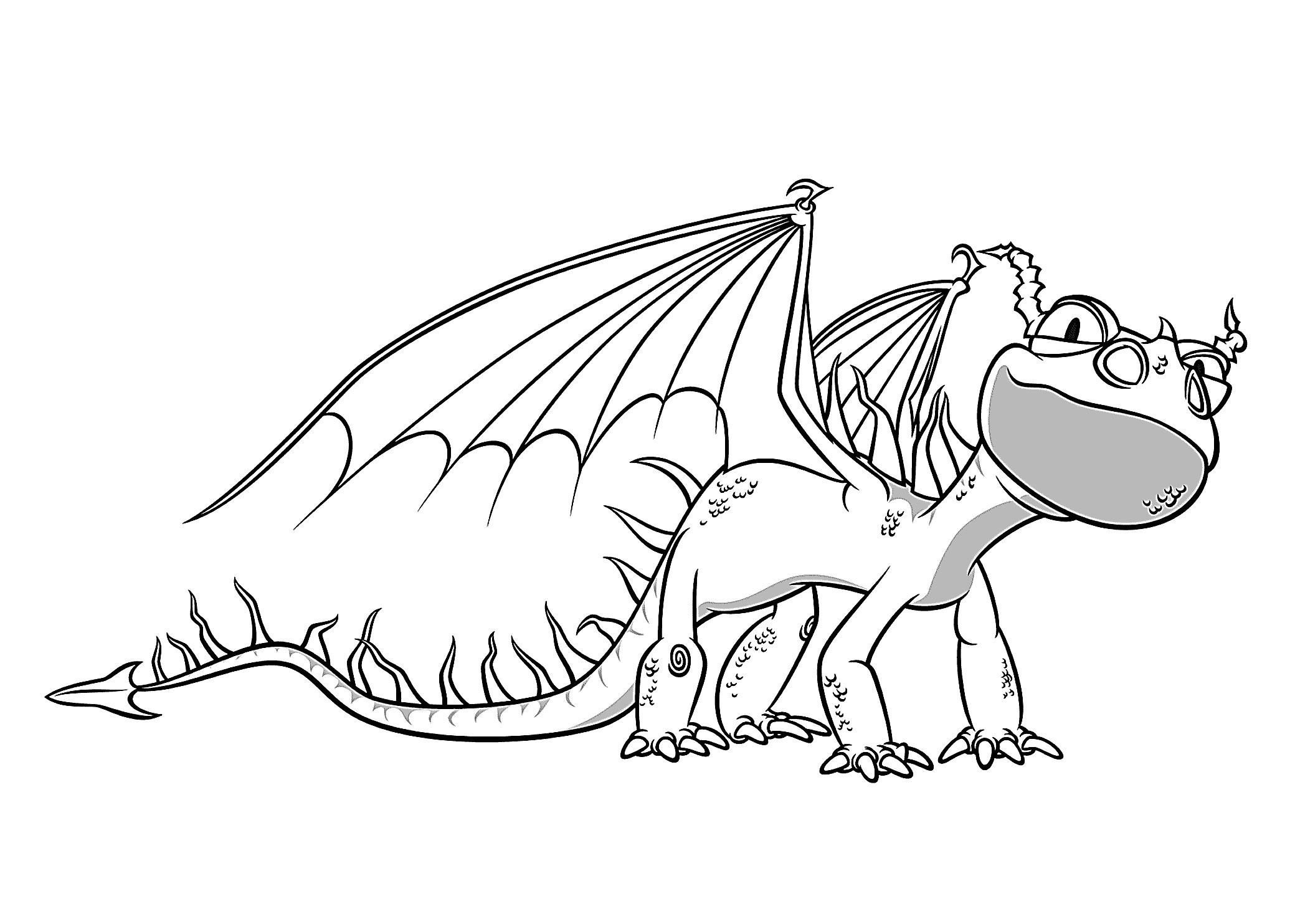 Terrible Terror dragon coloring pages for kids printable free