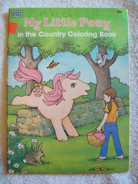1980s MY LITTLE PONY in the Country Coloring by CharlotteStuff 6.95