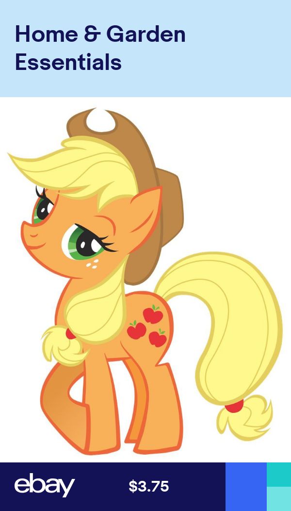 Applejack My Little Pony Iron On Transfer 5x6.25 for LIGHT Colored Fabric