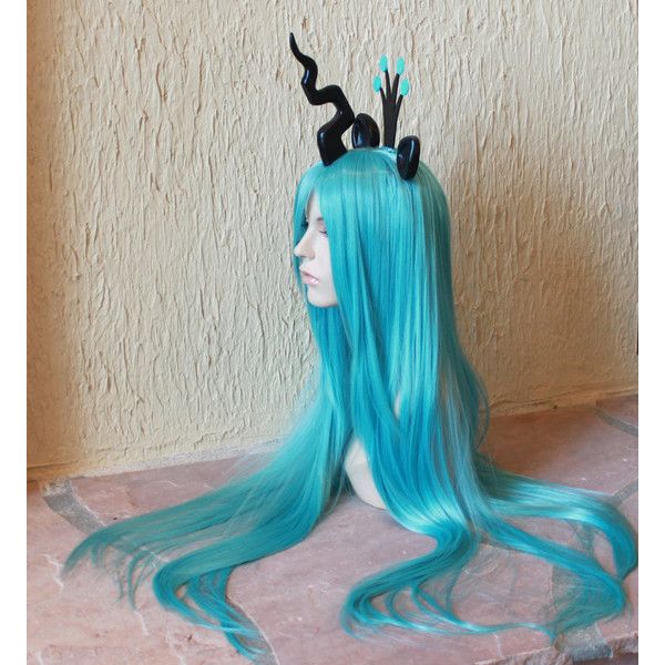 Colorful My Little Pony Inspired Cosplay Costume Wigs Tails ❤ liked on Polyvor