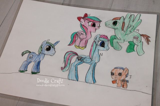 Design and color your own My Little Pony. Great idea for MLP party craft