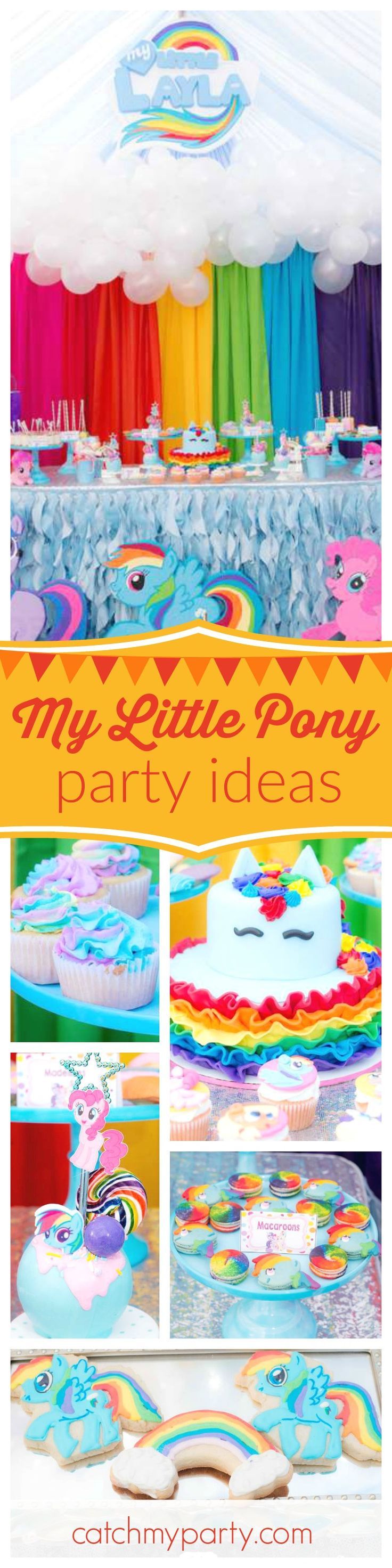 Dont miss this colorful My Little Pony birthday party The Rainbow Dash birthda