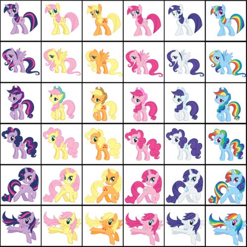 Fan Art of Pony swap colors for fans of My Little Pony Friendship is Magic