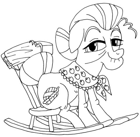 Granny Smith coloring page from My Little Pony category. Select from 29179 print