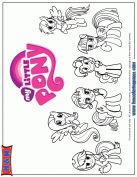 Hasbro My Little Pony Generation Four G4 Coloring Page