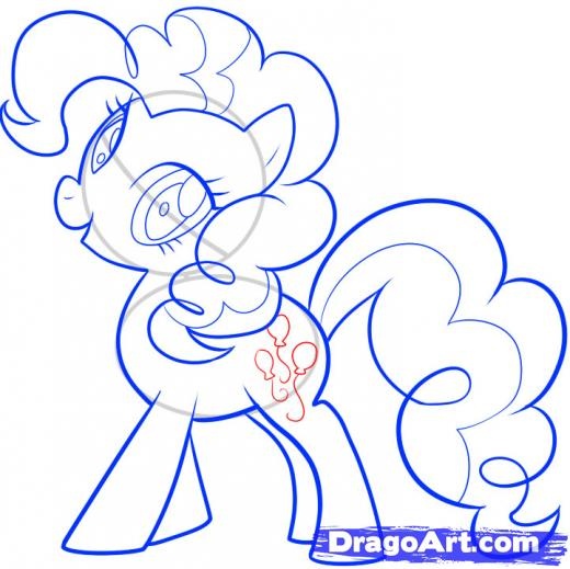 How To Draw Mlp Step 8. How to Draw Pinkie Pie My Little Pony Pinkie Pie
