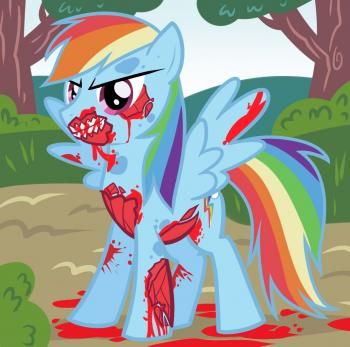 How to Draw Zombie Rainbow Dash Zombie Rainbow Dash My Little Pony Step by St
