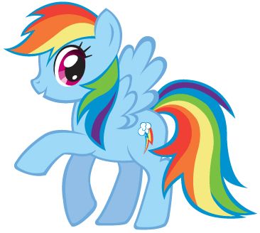 How to draw Rainbow Dash from My Little Pony with easy step by step drawing tuto