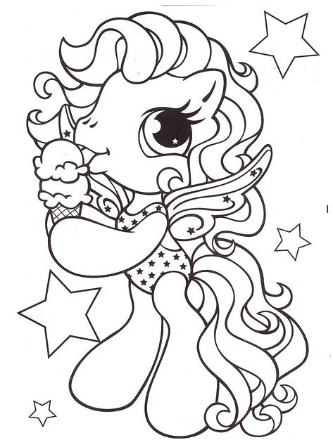 Little Pony Eat Ice Cream Coloring Pages My Little Pony car coloring pages